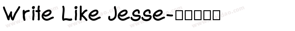Write Like Jesse字体转换